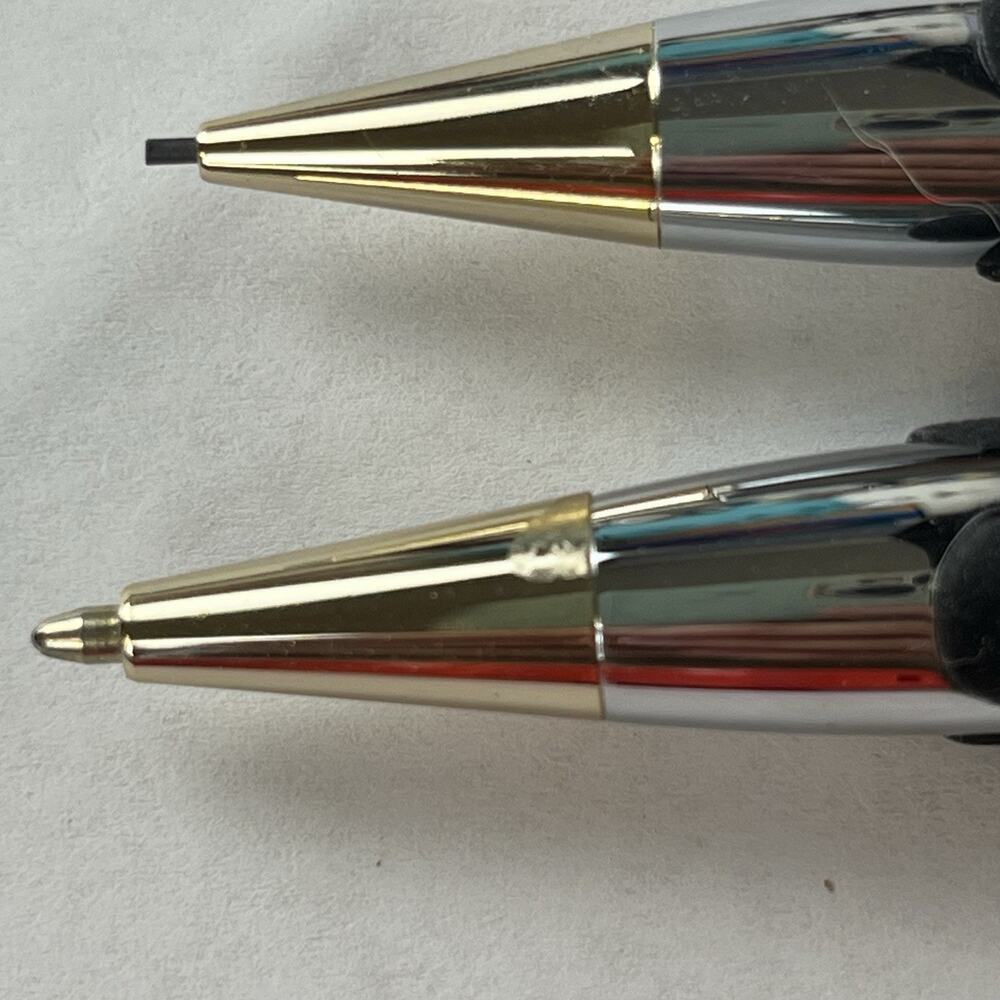 Vintage Pierre Cardin Chrome Gold Pen Pencil Set Boxed Bonus PDA Stylus PC Gift - Picture 16 of 16